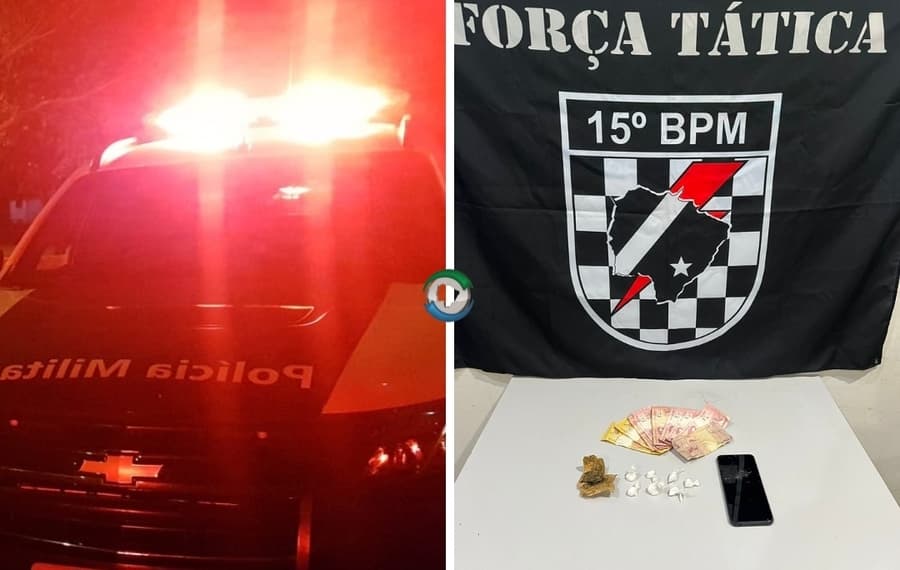 Força Tática prende dois traficantes em flagrante; um deles já era procurado pela Polícia