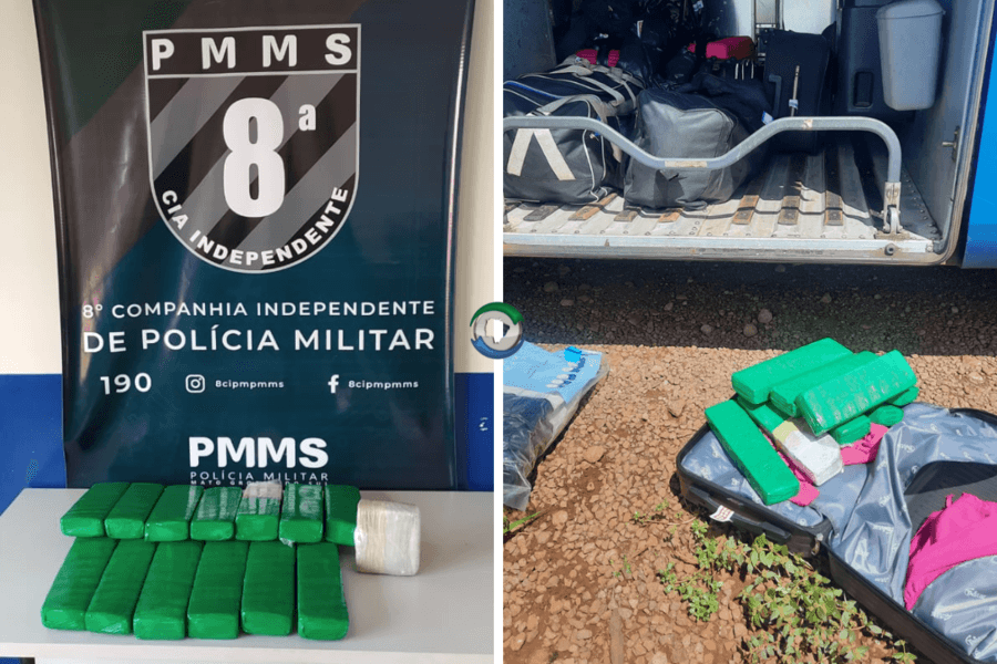 Polícia Militar prende mais um traficante em Sidrolândia com 10kg de drogas