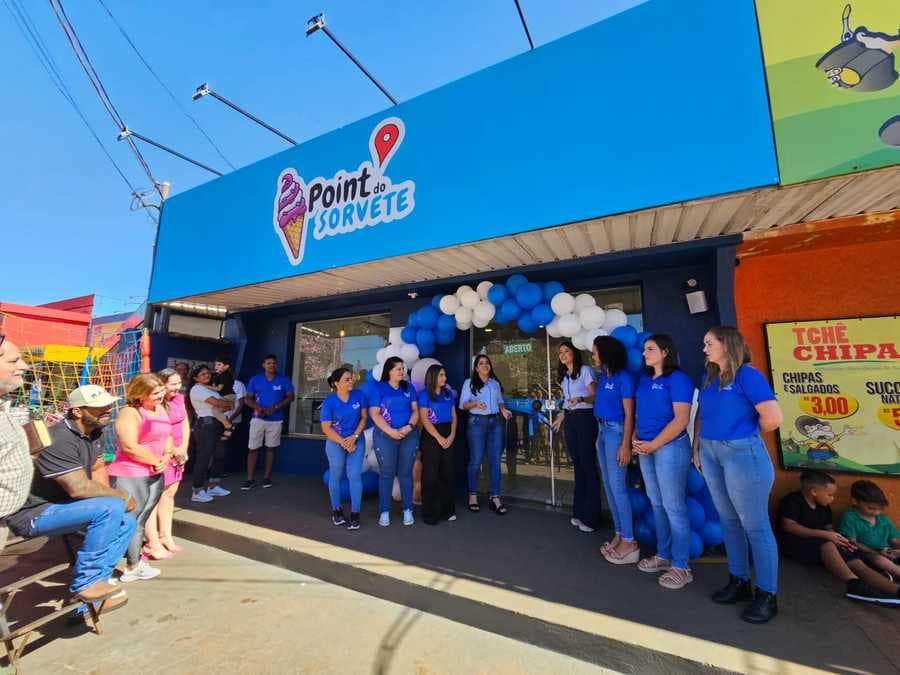 Point do Sorvete inaugura em Sidrolândia com mais de 50 sabores e opção de delivery