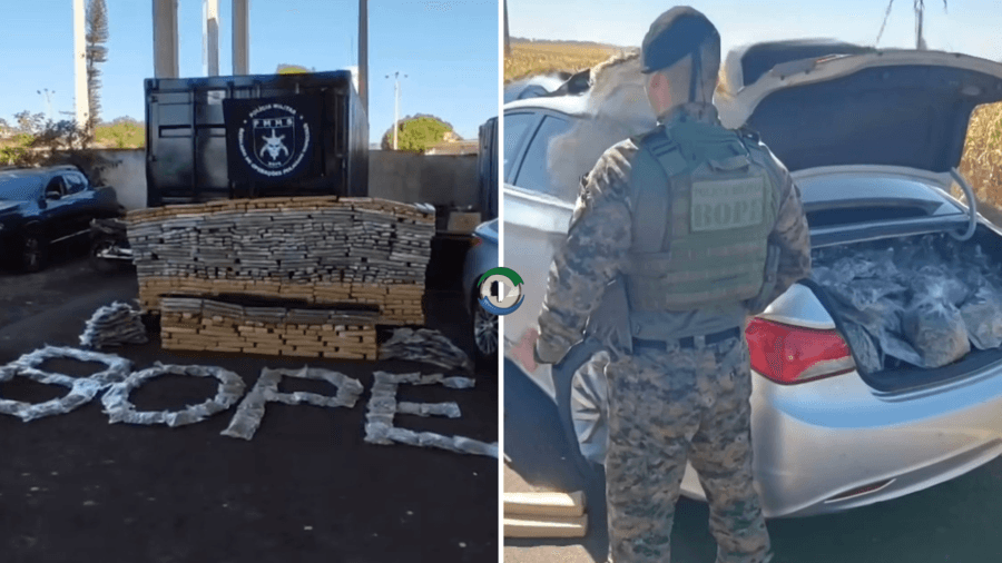 Em Maracaju, BOPE apreende 840 Kg de drogas e recupera carro roubado há 6 anos