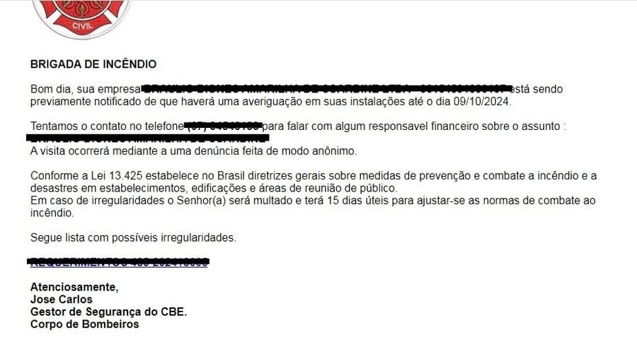 Corpo de Bombeiros de MS alerta sobre estelionatários usando nome da instituição para aplicar golpes