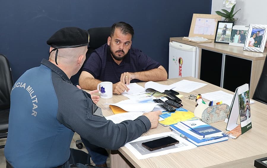 Câmara e PM definem detalhes do projeto para criação da Guarda Municipal em Maracaju
