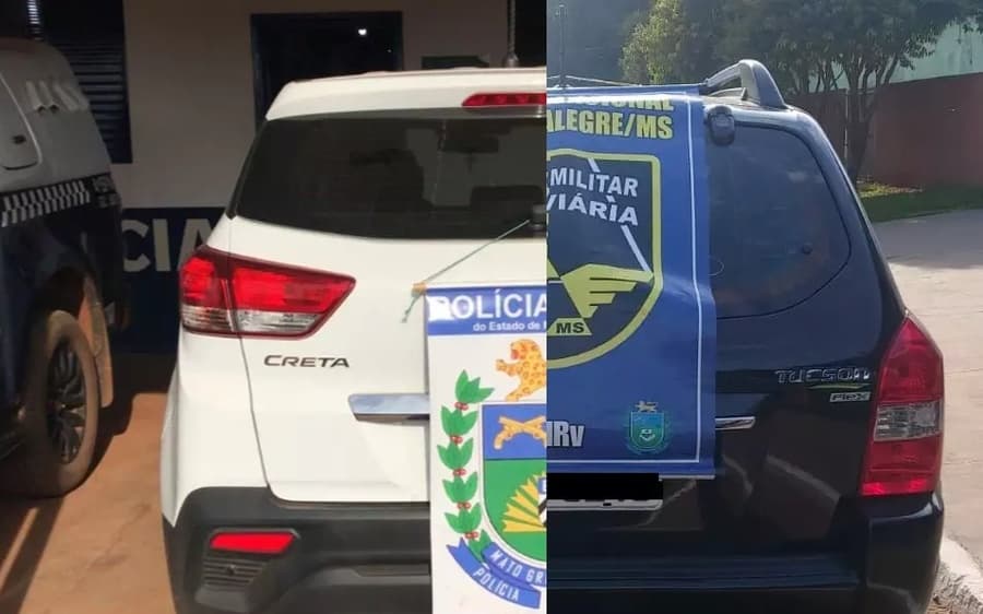 Três são presos na MS-164 após invadir casa, fazer família de refém e roubar carros