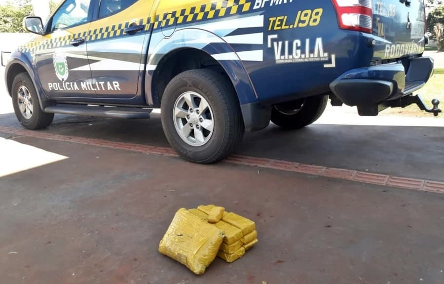 Jovem de 23 anos é preso em flagrante por tráfico de drogas na MS-162 em Sidrolândia