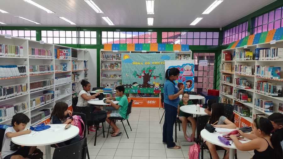 Biblioteca do Sesi oferece reforço escolar e espaço para pesquisa e estudo