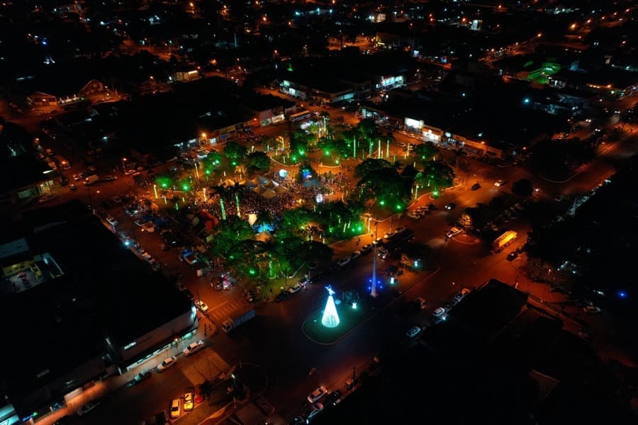 Chegada do Papai Noel vai abrir as comemorações do aniversário de Sidrolândia