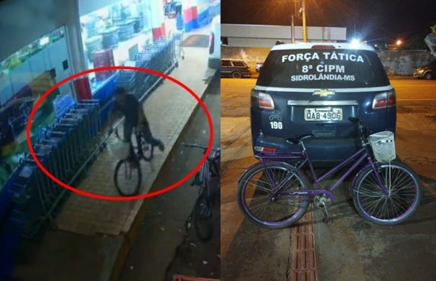 Em Sidrolândia, Força Tática recupera bicicleta furtada em poucas horas