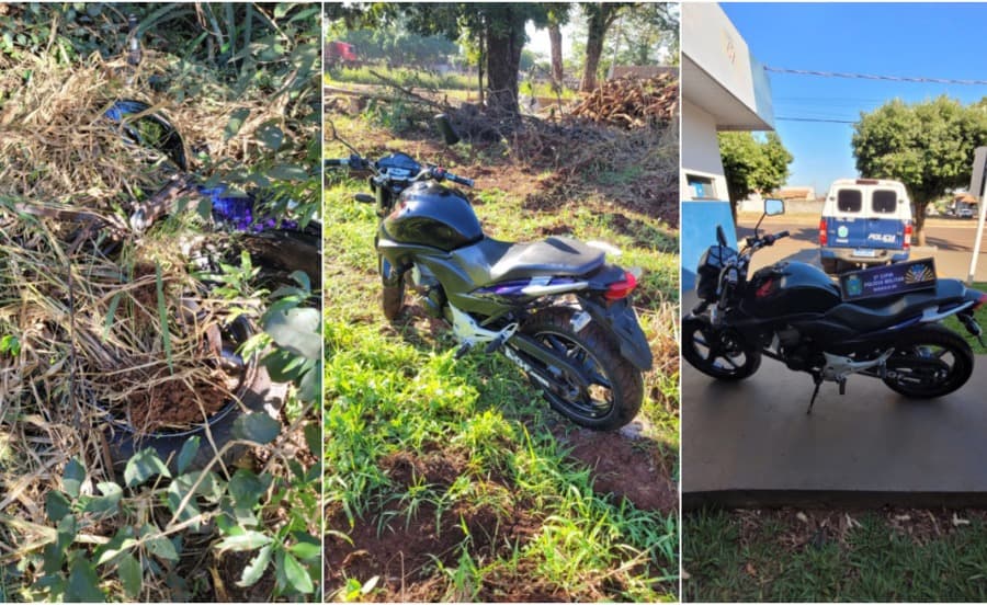 Em cerca de 12h, moto furtada é recuperada pela Polícia Militar em Maracaju