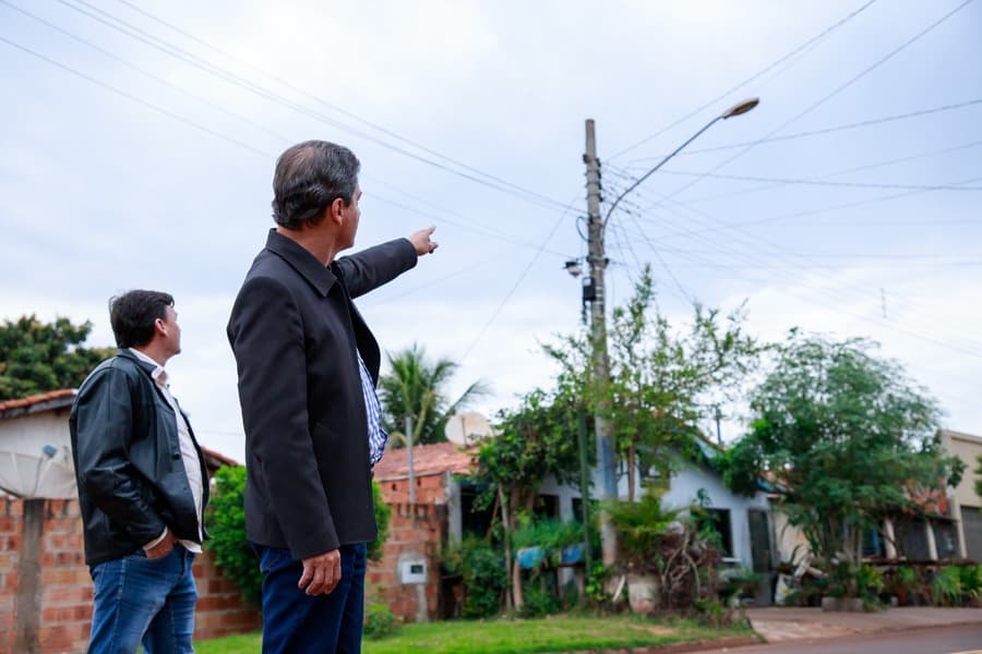 Marcos Calderan autoriza a instalação de lâmpadas LED no Bairro Nenê Fernandes