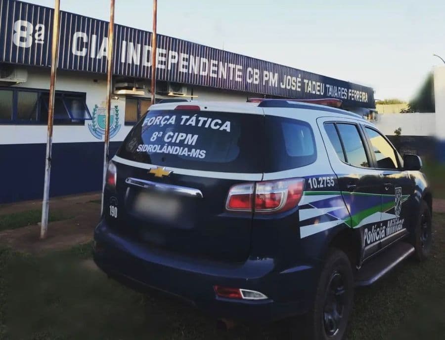Equipe da Força Tática da Polícia Militar prende autor de dois roubos em Sidrolândia