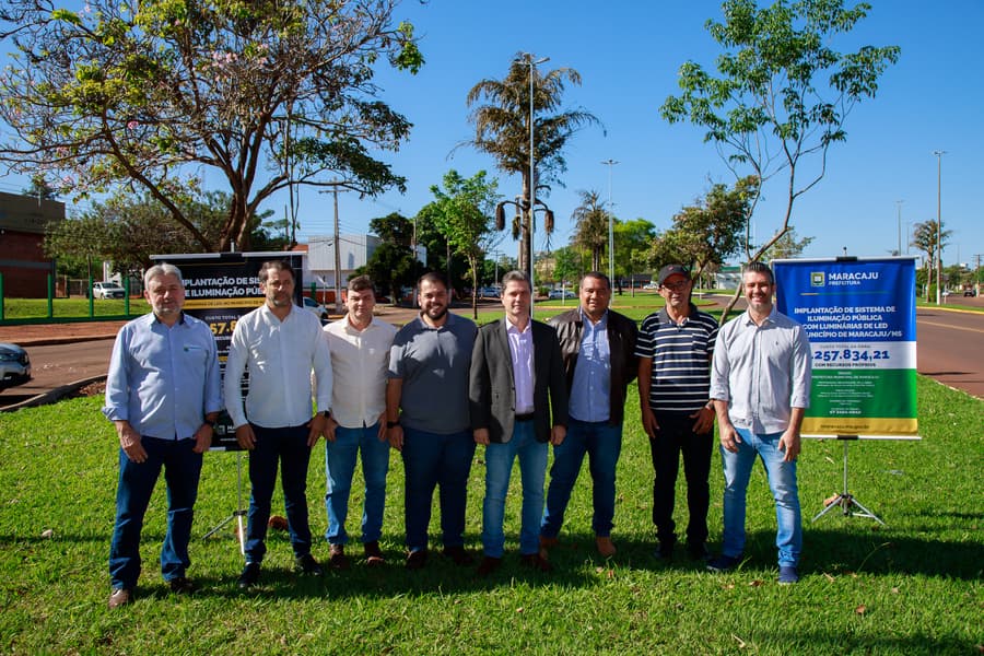 Com recursos próprios, prefeitura de Maracaju investe mais de R$ 2 milhões na iluminação pública