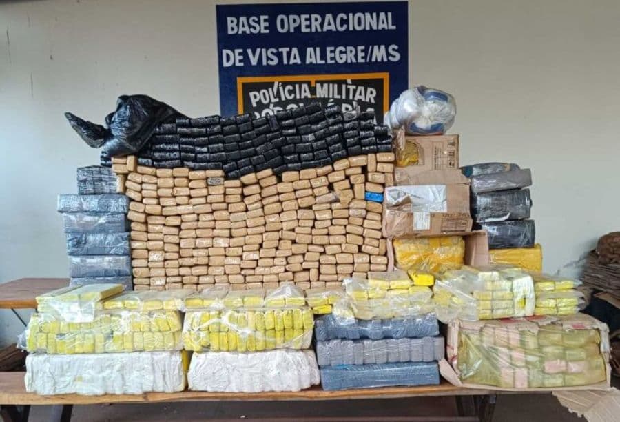 Polícia Militar Rodoviária apreende mais de 780 Kg de maconha em Maracaju
