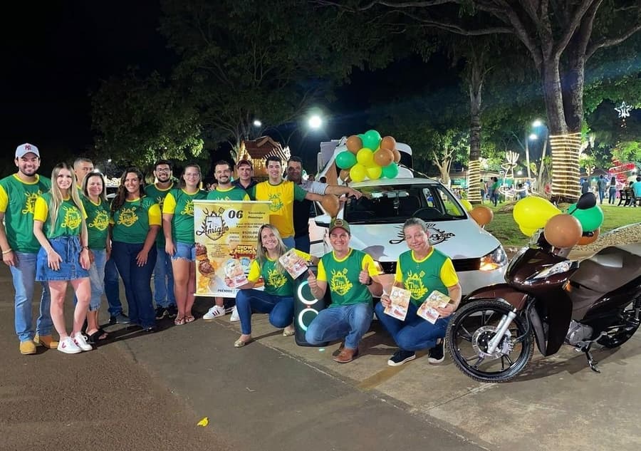 No próximo domingo, 8° Almoço Beneficente dos Amigos terá bingo com carro, moto e dinheiro
