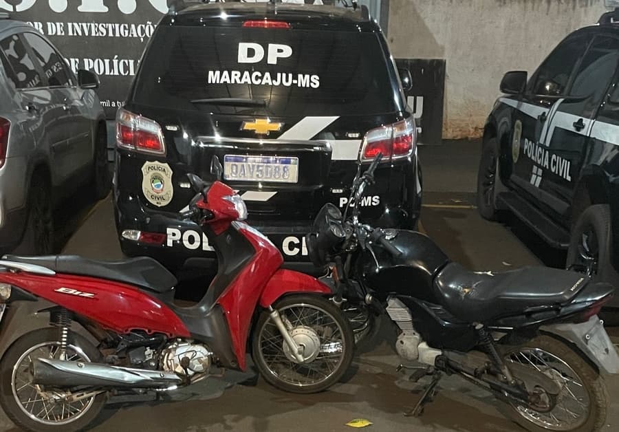 Em menos de 12h, Polícia Civil prende dois e recupera moto furtada em Maracaju