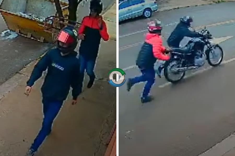 Em plena luz do dia, ladrões furtam moto no centro de Maracaju