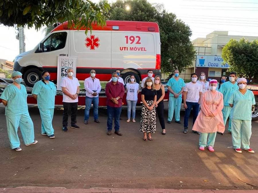 Direção do Hospital pede e recebe ambulância zero km, doada pela JBS