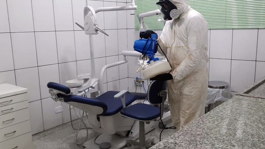 Para combater coronavírus nas unidades de saúde de Maracaju, Prefeitura aplica sanitização