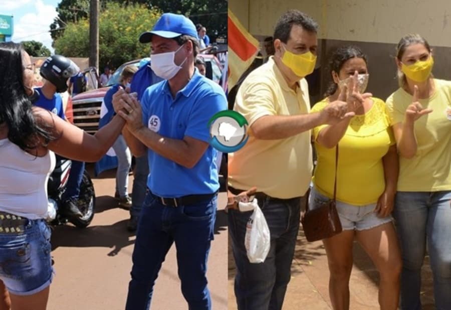 Em Maracaju, campanha foi encerrada com carreata histórica, visitas e reuniões dos candidatos