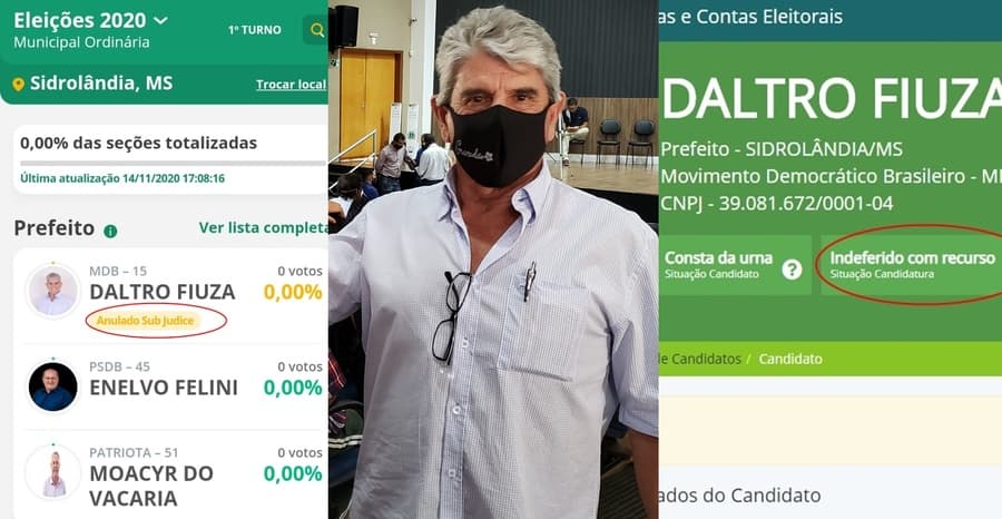 Indeferido com recurso e anulado sob judice: Entenda como ficou a situação de Daltro Fiuza