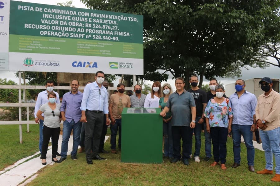 Sidrolândia 67 anos: Prefeitura inaugura obra de construção da pista de caminhada na Avenida Antero Lemes