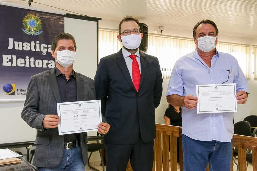 Prefeito eleito Marcos Calderan e vice Mauro Cristianini são diplomados em Maracaju