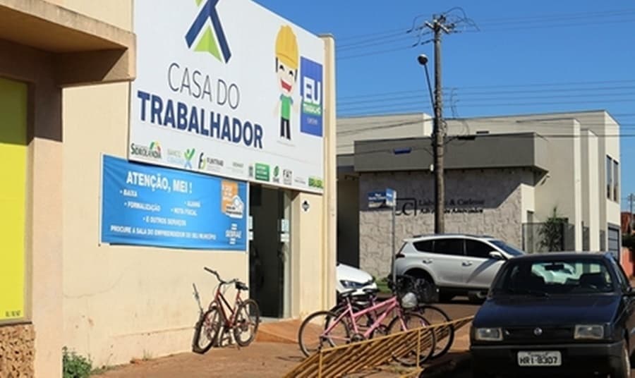 Casa do Trabalhador informa vagas disponíveis para Sidrolândia