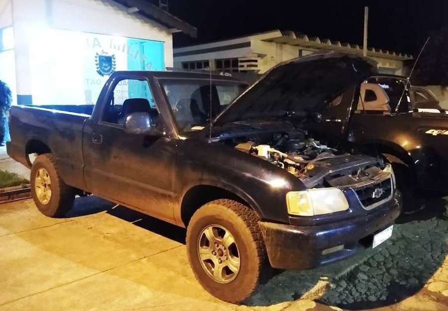 PM de Nioaque recupera caminhonete S-10 roubada em Sidrolândia e prende bandido