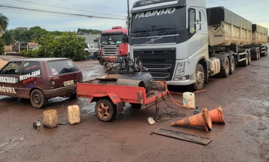 Criativo, trabalhador lucra com Borracharia móvel após sugestão de amigo