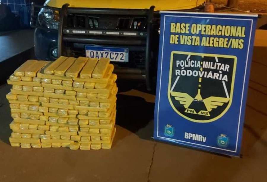 PMR apreende carga com mais de 110 quilos de maconha em Maracaju