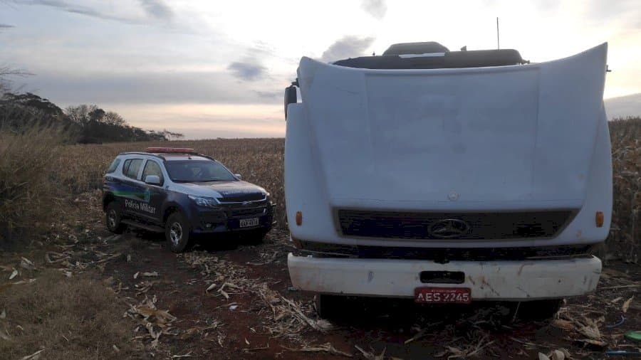 Polícia Militar de Itaporã recupera caminhão que foi furtado em Sidrolândia