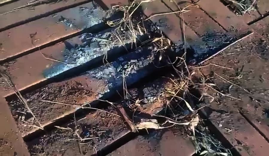 Homem tenta colocar fogo em ponte já deteriorada no Assentamento São Pedro