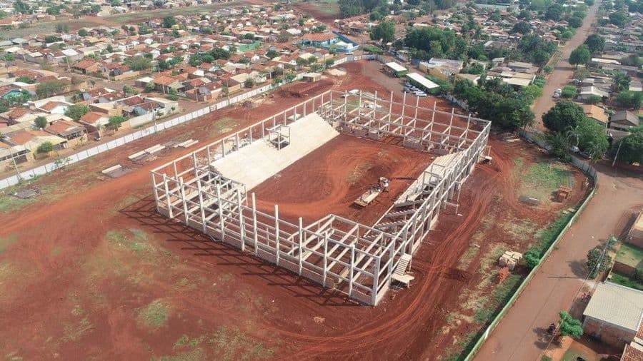 Em Parceria com Governo, Obras do Ginásio Poliesportivo seguem em ritmo acelerado