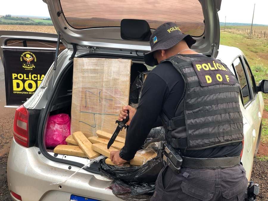 Homem de 33 anos é preso com 208 kg de maconha na MS-162 em Maracaju