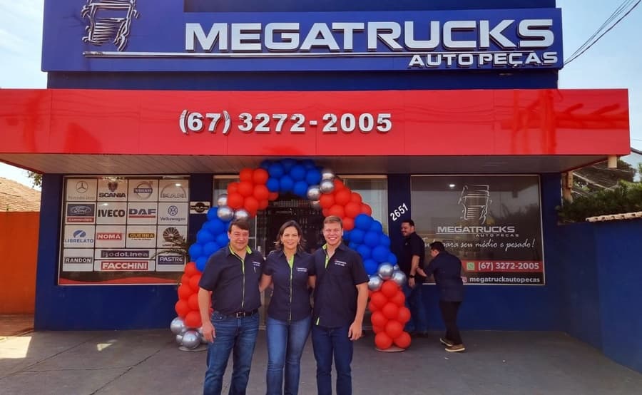 Megatrucks inaugura em Sidrolândia e vai suprir demanda de peças para caminhões