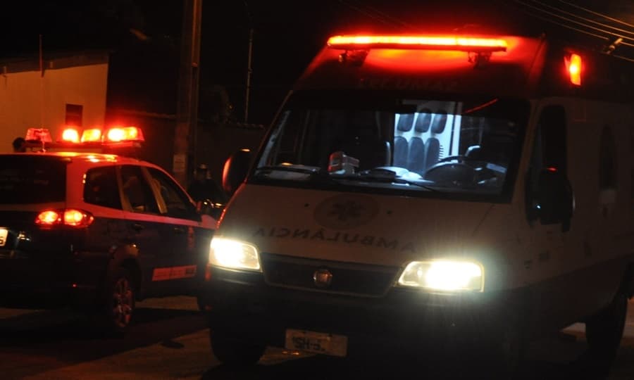 No Bairro São Bento, homem de 35 anos sofre disparo de arma de fogo no rosto