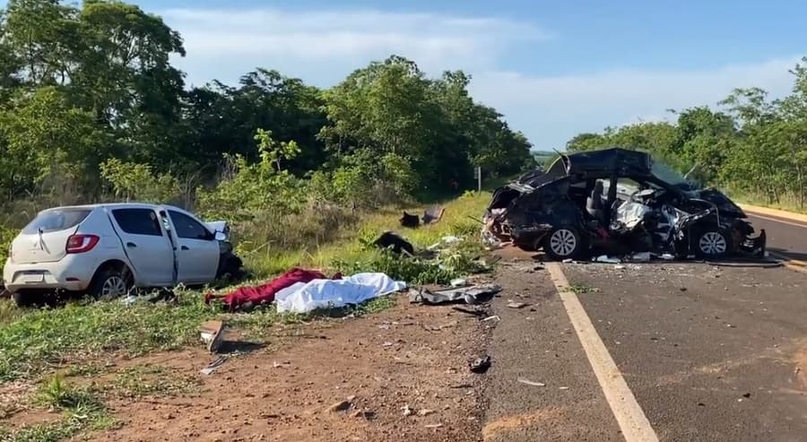 Acidente gravíssimo deixa 5 mortos na BR-060 entre Sidrolândia e Nioaque