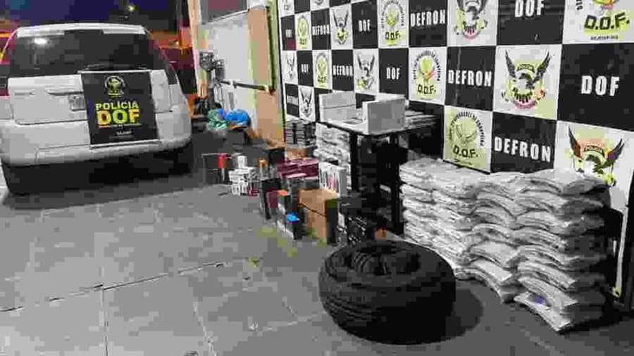 DOF apreende carga de contrabando avaliada em R$ 400 mil em Maracaju