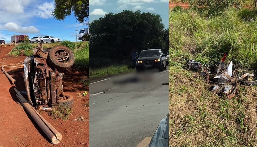 Tragédia: Ao colidir com caminhonete, motociclista morre em grave acidente na BR-060
