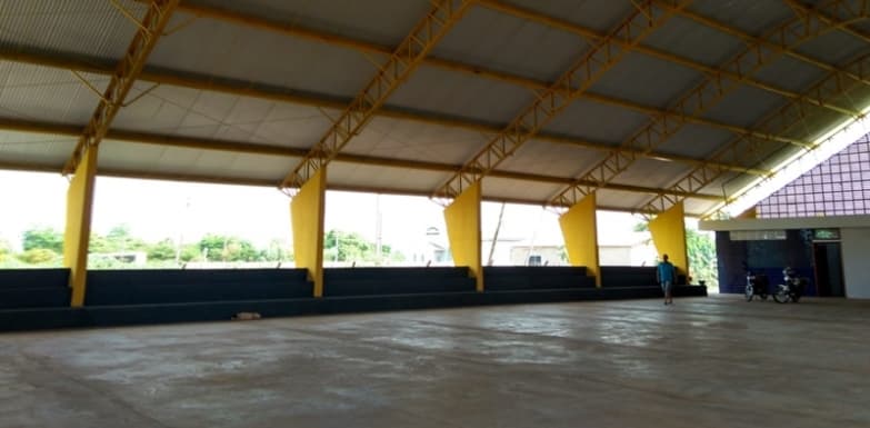 Obra em Quadra de Esportes na escola do P.A Jibóia está em fase final