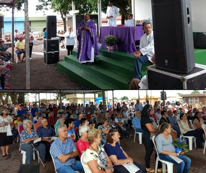 Clima colaborou e Missa especial do dia de finados recebeu grande público