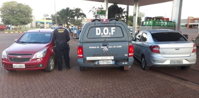 Veículo furtado no Rio de Janeiro é apreendido pelo DOF na BR-267