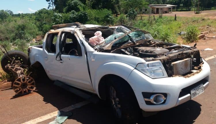 Moradores de Maracaju se envolvem em acidente com 8 vítimas na BR-060