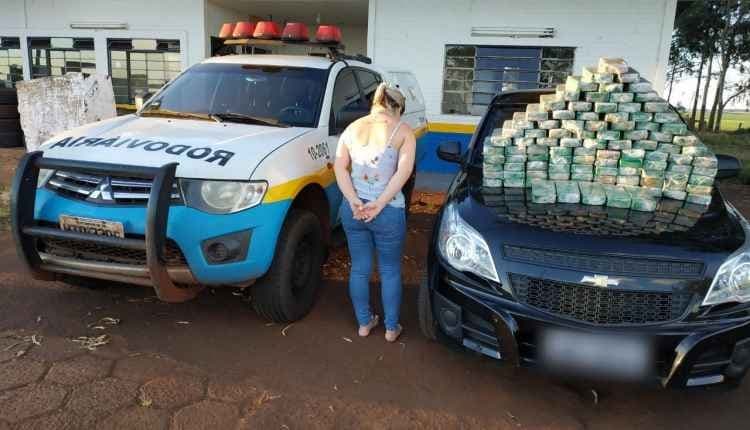 Mulher é presa com 100 quilos de cocaína a caminho de Maracaju