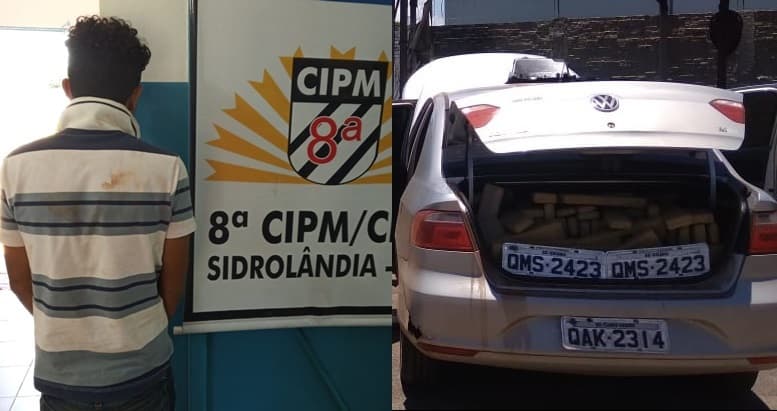 Durante ronda no Capão Seco, Polícia Militar flagra traficante com 357 kg de maconha