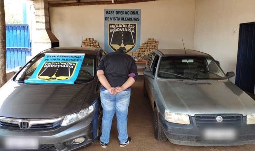 Estudante é preso com mais de 400 quilos de maconha na MS-164