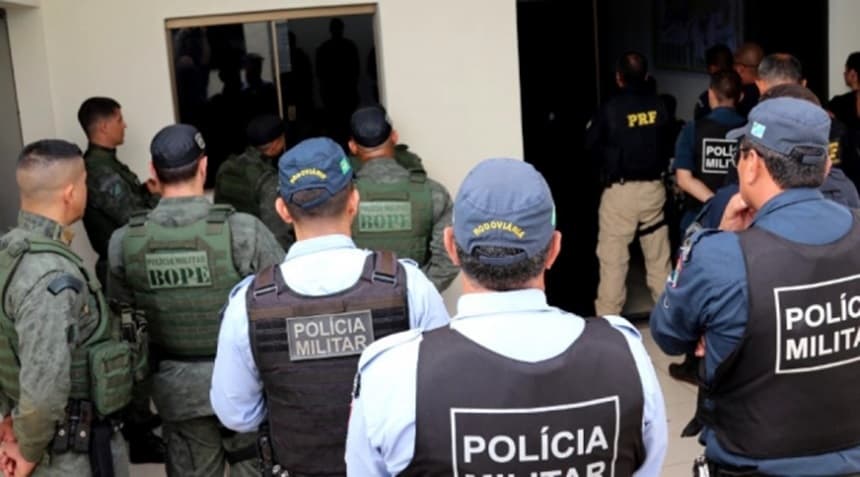 Operação de combate ao crime organizado mobilizou Bope, choque, PRF e SIG