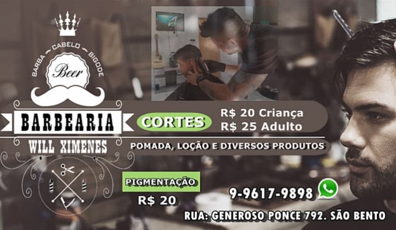 Vem pra Barbearia Will Ximenes