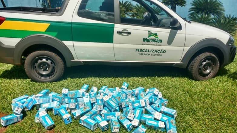 Vigilância Sanitária de Maracaju apreende três lotes de leite desnatado
