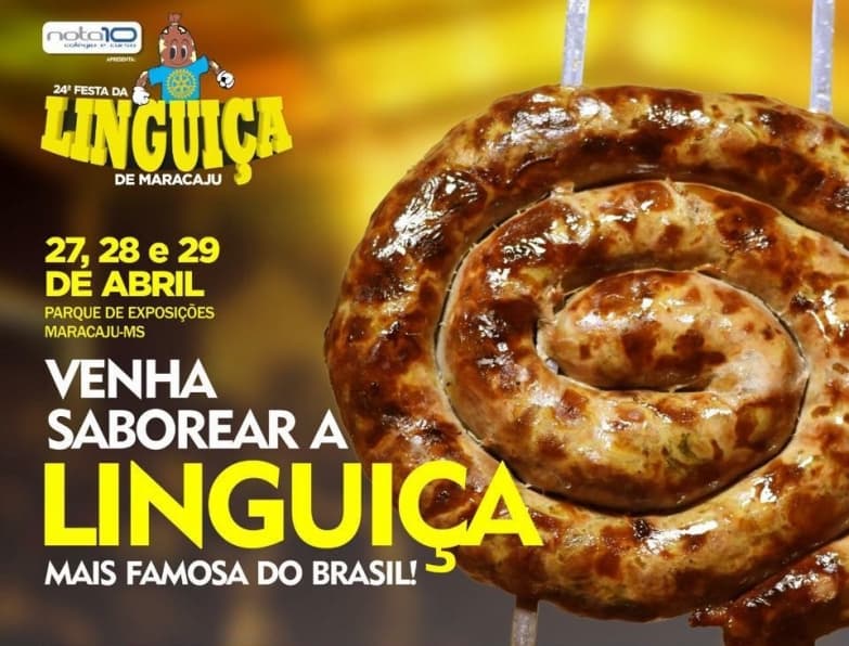 Organização prevê público de 25 mil pessoas em três dias da Tradicional Festa da Linguiça