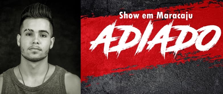 Organização comunica adiamento do show do MC Jerry Smith para 01 de julho